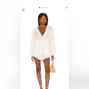 Free people x REVOLVE all night romper in ivory
